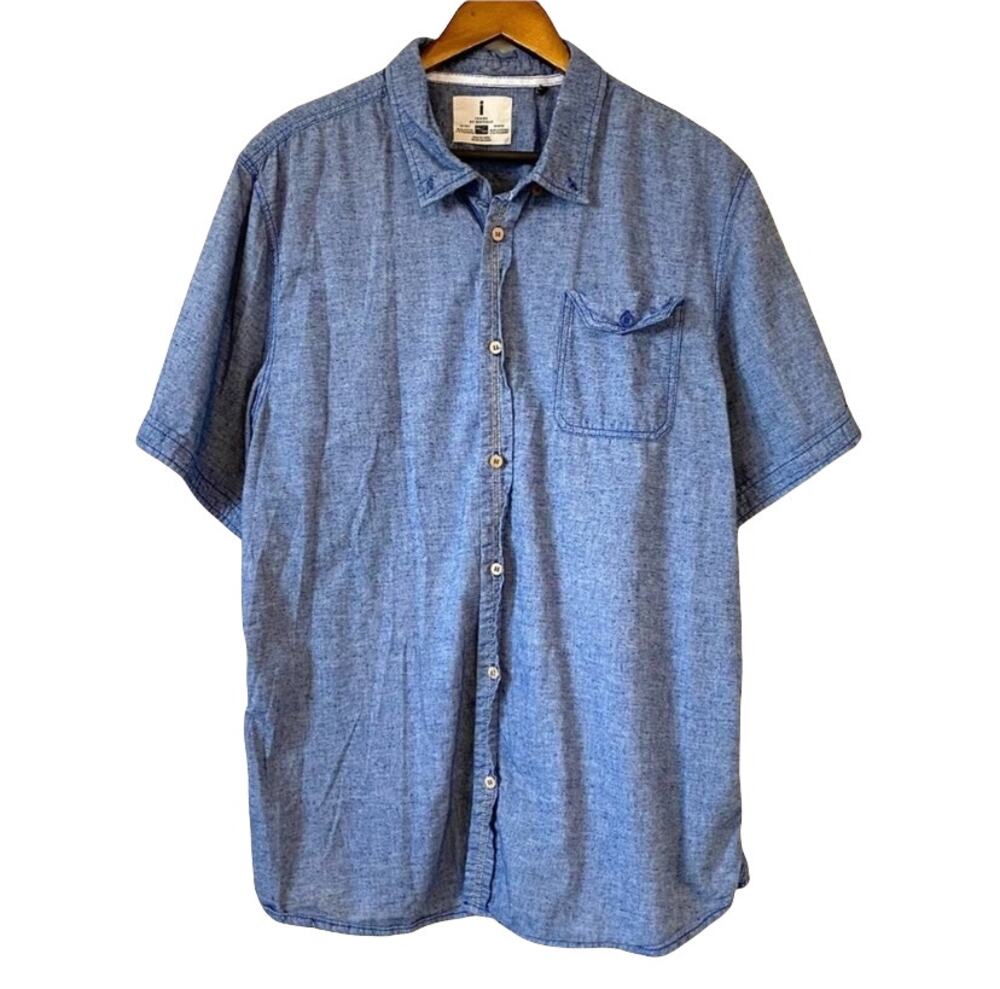 I JEANS BY BUFFALO Mervin Speckled Button Down Casual Shirt SIze XXL